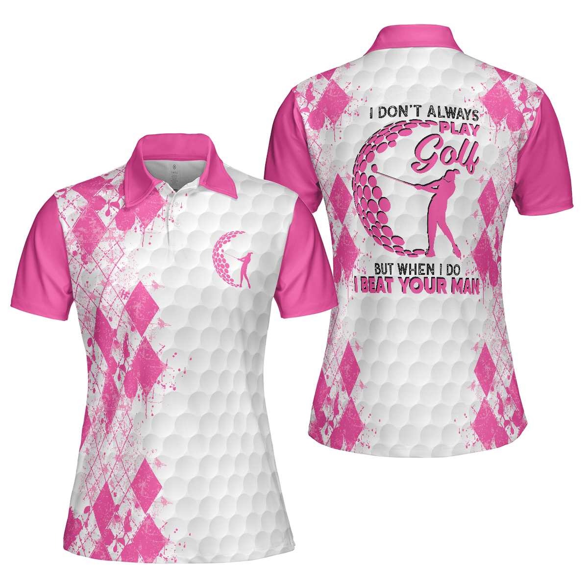 Golf Women Polo Shirt, I Don't Always Play Golf, Pinky Golfing Women Polo Shirts, Best Female Gift For Golf Lovers, Ladies, Golfers - Amzanimalsgift