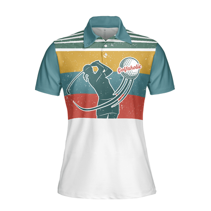 Golf Women Polo Shirt, I Golf Like A Girl Try To Keep Up, Colorful Women Polo Shirts, Best Female Golfers Gift, Golf Sport Lovers, Ladies, Golfers - Amzanimalsgift