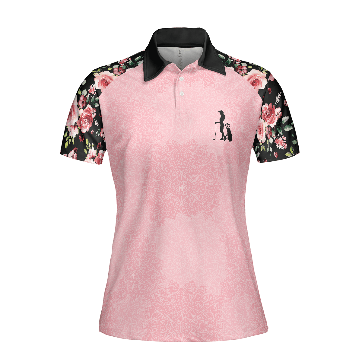 Golf Women Polo Shirt, I Know I Play Like A Girl Try To Keep Up, Elegant Flower Pattern Women Polo Shirts, Gift For Ladies, Female Golfers, Golf Lover - Amzanimalsgift