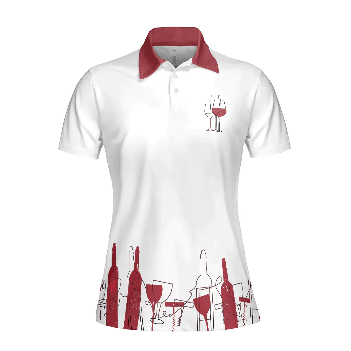 Golf Women Polo Shirt, I'm A Simple Woman, Wine Golf Women Polo Shirts, Golf Gift For Wine Lovers, Ladies, Golfers, Golf Lovers - Amzanimalsgift