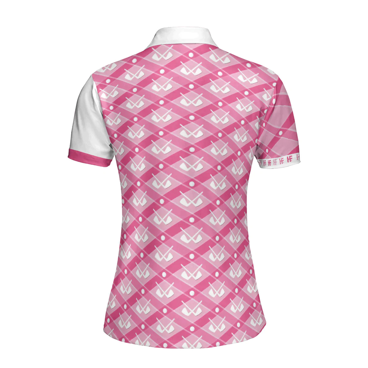 Golf Women Polo Shirt, Just A Girl Who Loves Golf, Pink Argyle Golf Clubs Pattern Women Polo Shirts, Golfing Gift For Ladies, Golfers, Golf Lovers - Amzanimalsgift