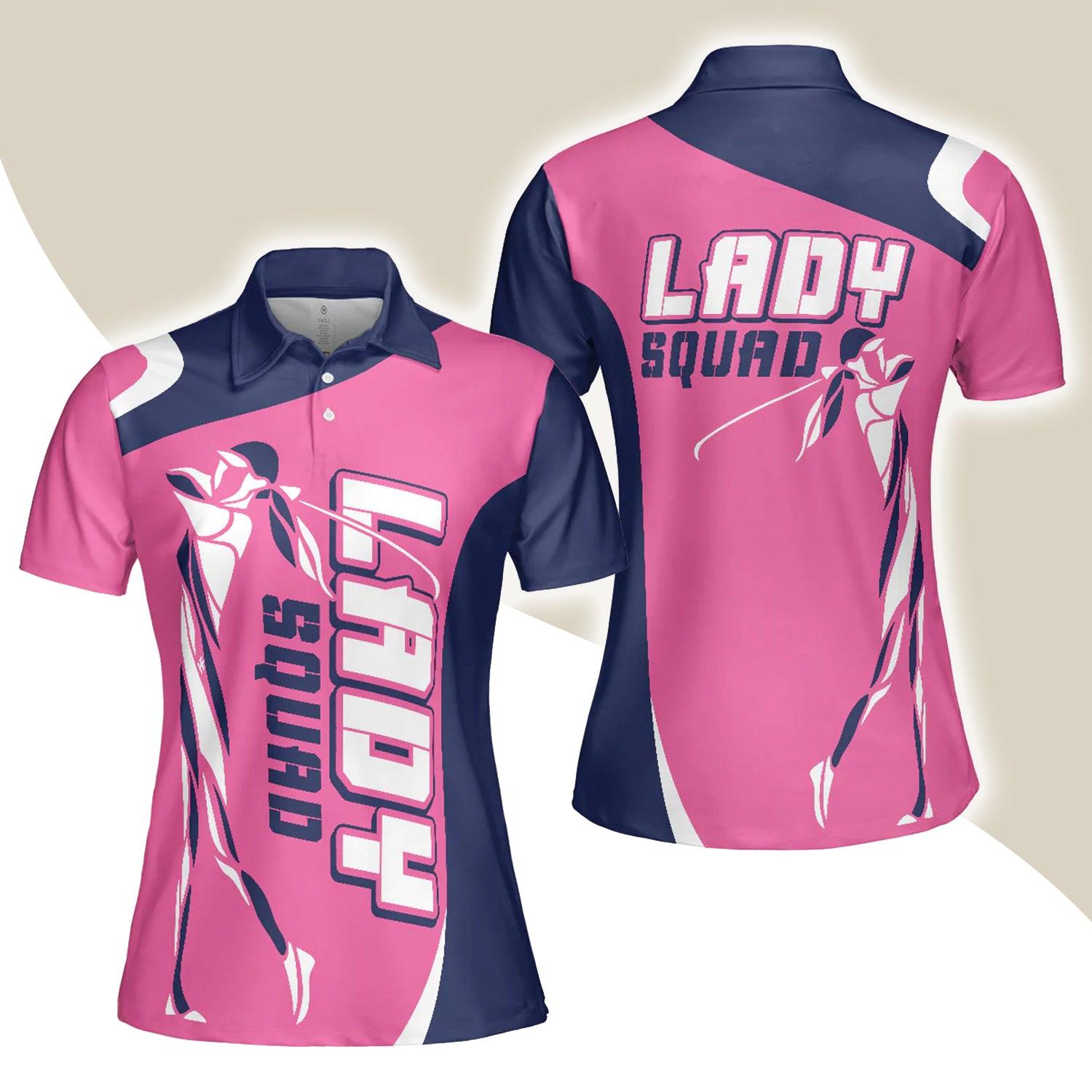 Golf Women Polo Shirt, Lady Squad Golf Girl Pink Women Polo Shirts, Best Golfing Gift For Ladies, Golfers, Golf Lovers - Amzanimalsgift