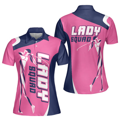 Golf Women Polo Shirt, Lady Squad Golf Girl Pink Women Polo Shirts, Best Golfing Gift For Ladies, Golfers, Golf Lovers - Amzanimalsgift