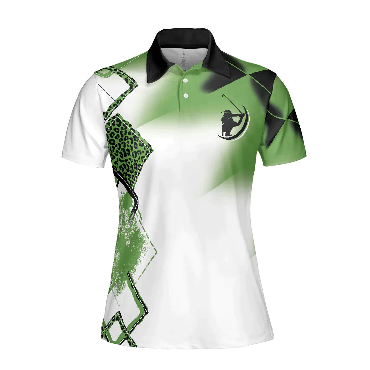 Golf Women Polo Shirt, Leopard Green Women Polo Shirts, Golfing Gift For Ladies, Golfers, I Searched My Symptoms Turns Out I Just Need To Play Golf - Amzanimalsgift