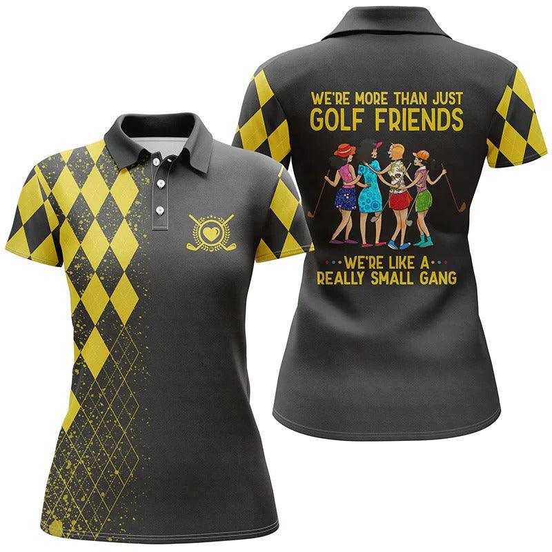 Golf Women Polo Shirt, Multi-color Polo Shirts, We're More Than Just Golf Friends We're Small Gang - Perfect Polo Shirt For Golfers, Golf Lovers - Amzanimalsgift
