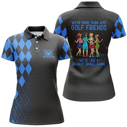 Golf Women Polo Shirt, Multi-color Polo Shirts, We're More Than Just Golf Friends We're Small Gang - Perfect Polo Shirt For Golfers, Golf Lovers - Amzanimalsgift