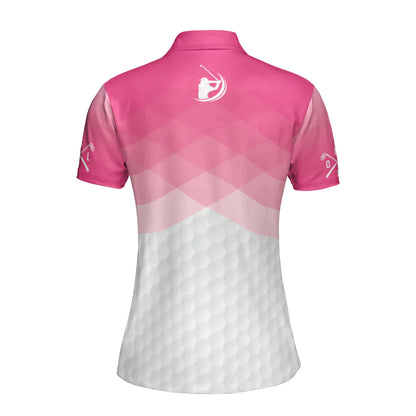 Golf Women Polo Shirt, Pink Argyle Pattern Women Polo Shirts, Gift For Ladies, Golfers, Golf Lovers - Just A Pink Girl Who Loves Playing Golf - Amzanimalsgift