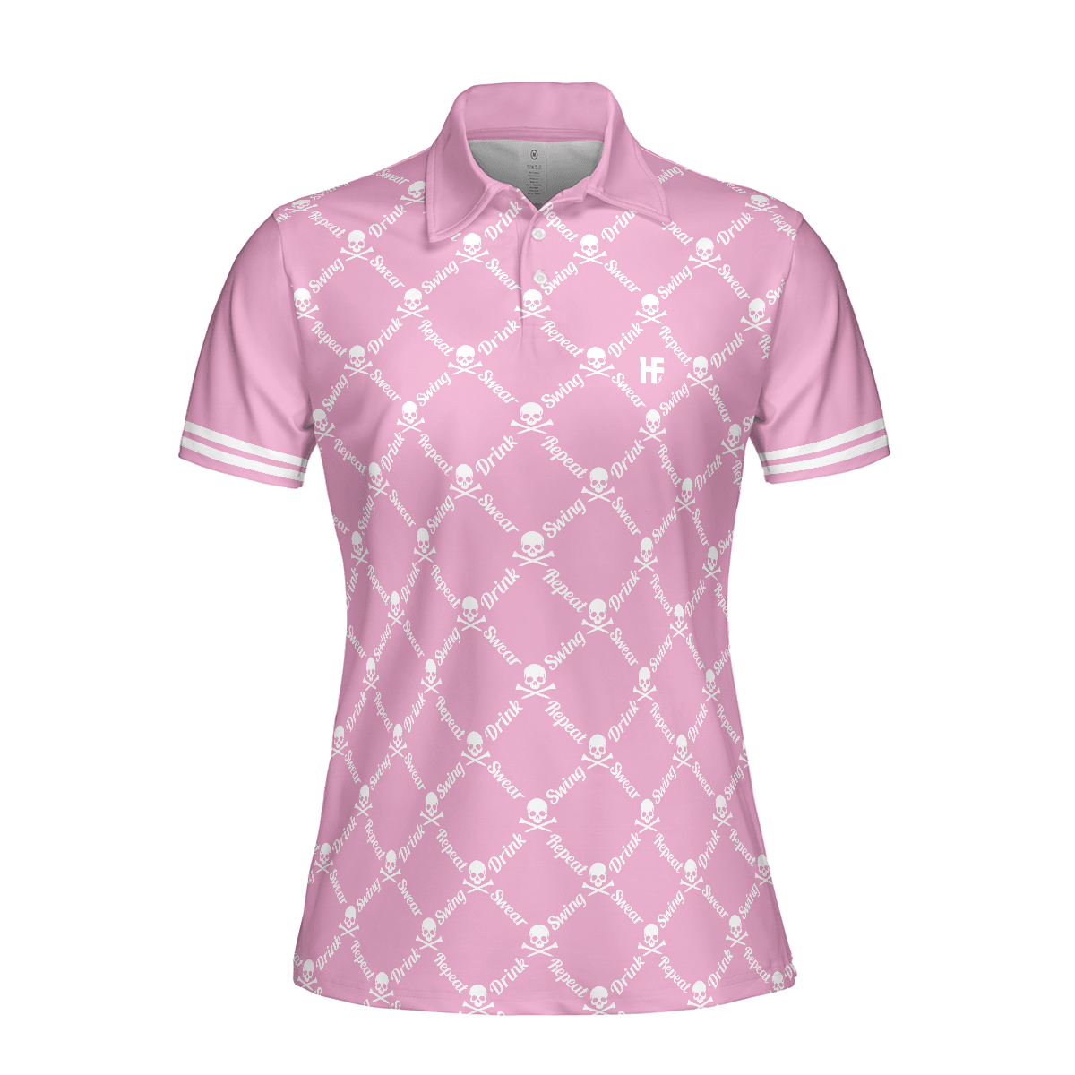 Golf Women Polo Shirt, Pink Golfing Women Polo Shirts, Unique Golf Gift For Ladies, Golfers, Golf Sport Lovers, Female Players - Amzanimalsgift