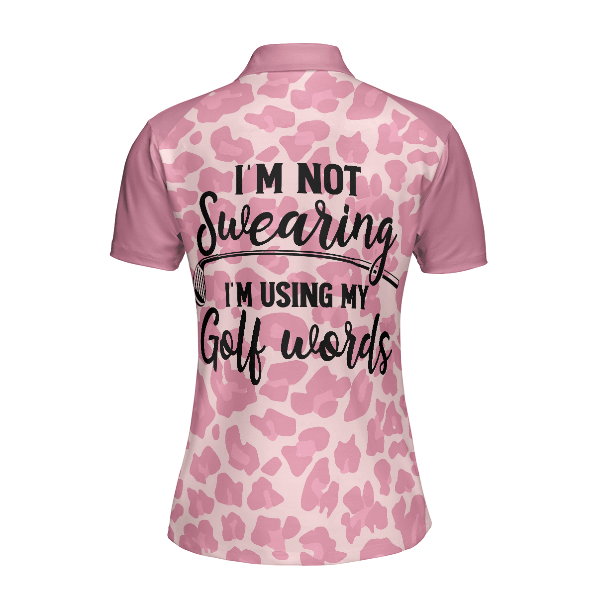 Golf Women Polo Shirt, Pink Leopard Women Polo Shirts, Funny Golf Shirt With Sayings, Best Golfing Gift For Female Golfers, Ladies, Golf Lovers - Amzanimalsgift