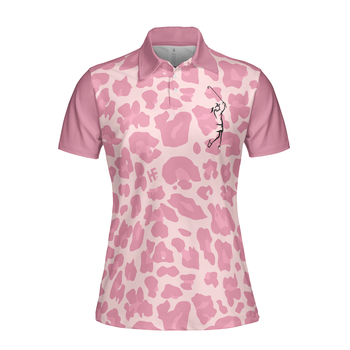 Golf Women Polo Shirt, Pink Leopard Women Polo Shirts, Funny Golf Shirt With Sayings, Best Golfing Gift For Female Golfers, Ladies, Golf Lovers - Amzanimalsgift