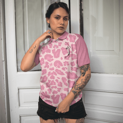 Golf Women Polo Shirt, Pink Leopard Women Polo Shirts, Funny Golf Shirt With Sayings, Best Golfing Gift For Female Golfers, Ladies, Golf Lovers - Amzanimalsgift