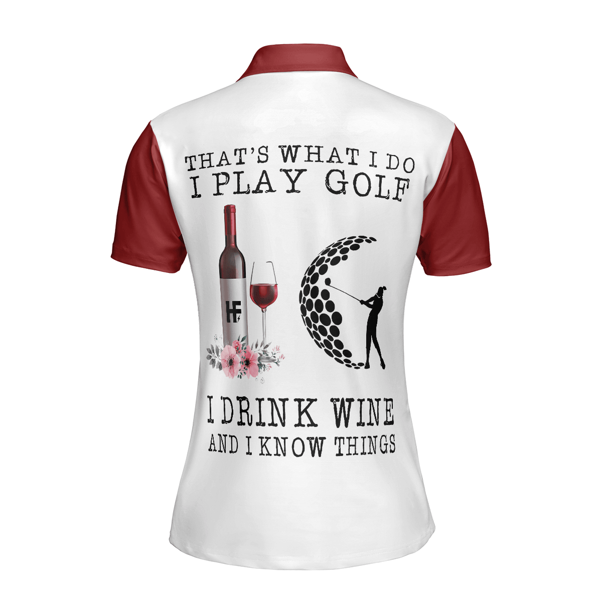 Golf Women Polo Shirt, Play Golf And Drink Wine Women Polo Shirts, Best Golf Gift For Ladies, Golfers, Golf Lovers - Amzanimalsgift