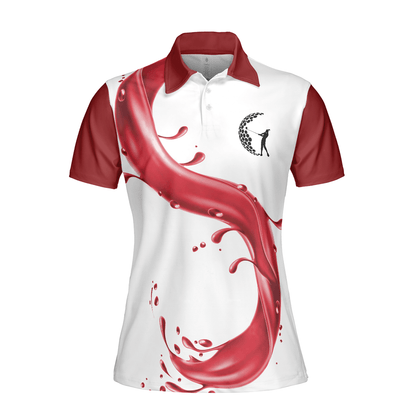 Golf Women Polo Shirt, Play Golf And Drink Wine Women Polo Shirts, Best Golf Gift For Ladies, Golfers, Golf Lovers - Amzanimalsgift