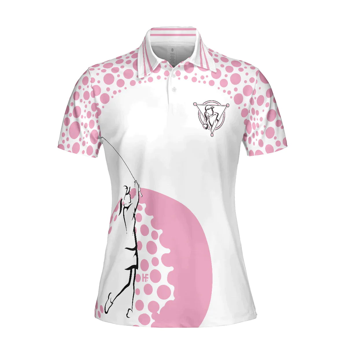 Golf Women Polo Shirt, Real Grandmas Play Golf, White And Pink Golf Women Polo Shirts, Funny Female Golf Gift For Golfers, Ladies, Golf Lovers - Amzanimalsgift