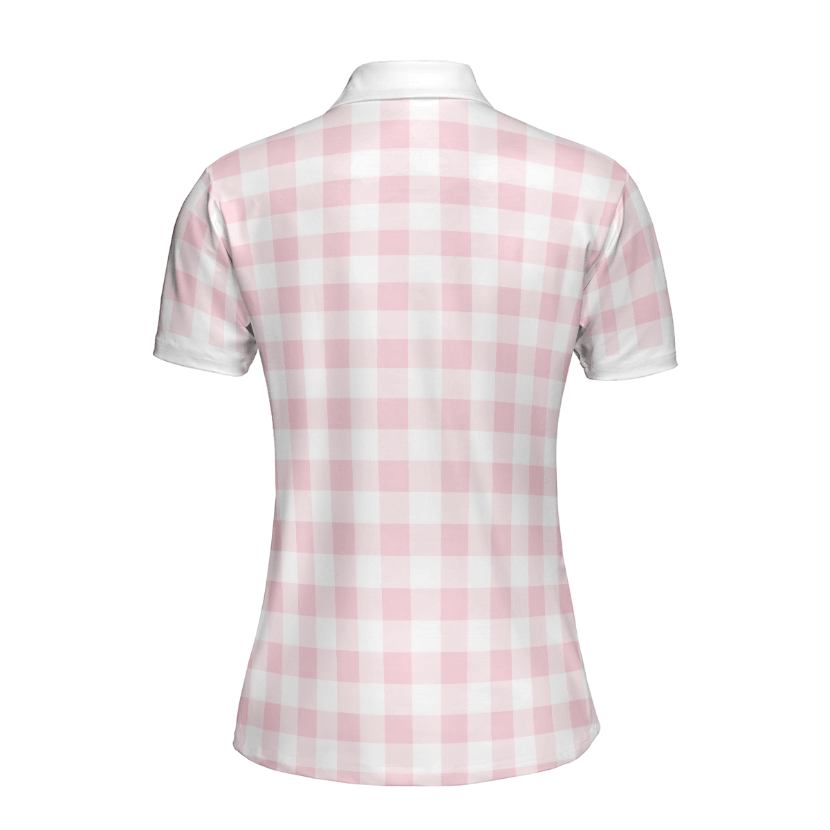 Golf Women Polo Shirt, Sexy Golf Girl With A Golf Club, White And Pink Golf Women Polo Shirts - Best Gift For Ladies, Female, Golfers, Golf Lovers - Amzanimalsgift