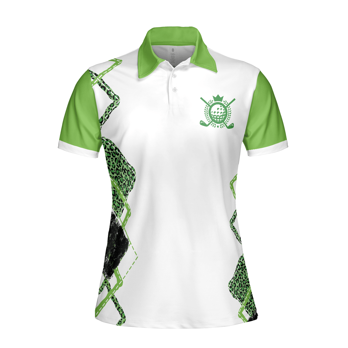 Golf Women Polo Shirt, Talk Birdie To Me, White And Green Pattern Women Polo Shirts, Perfect Cool Golfing Gift For Ladies, Golfers, Golf Lovers - Amzanimalsgift