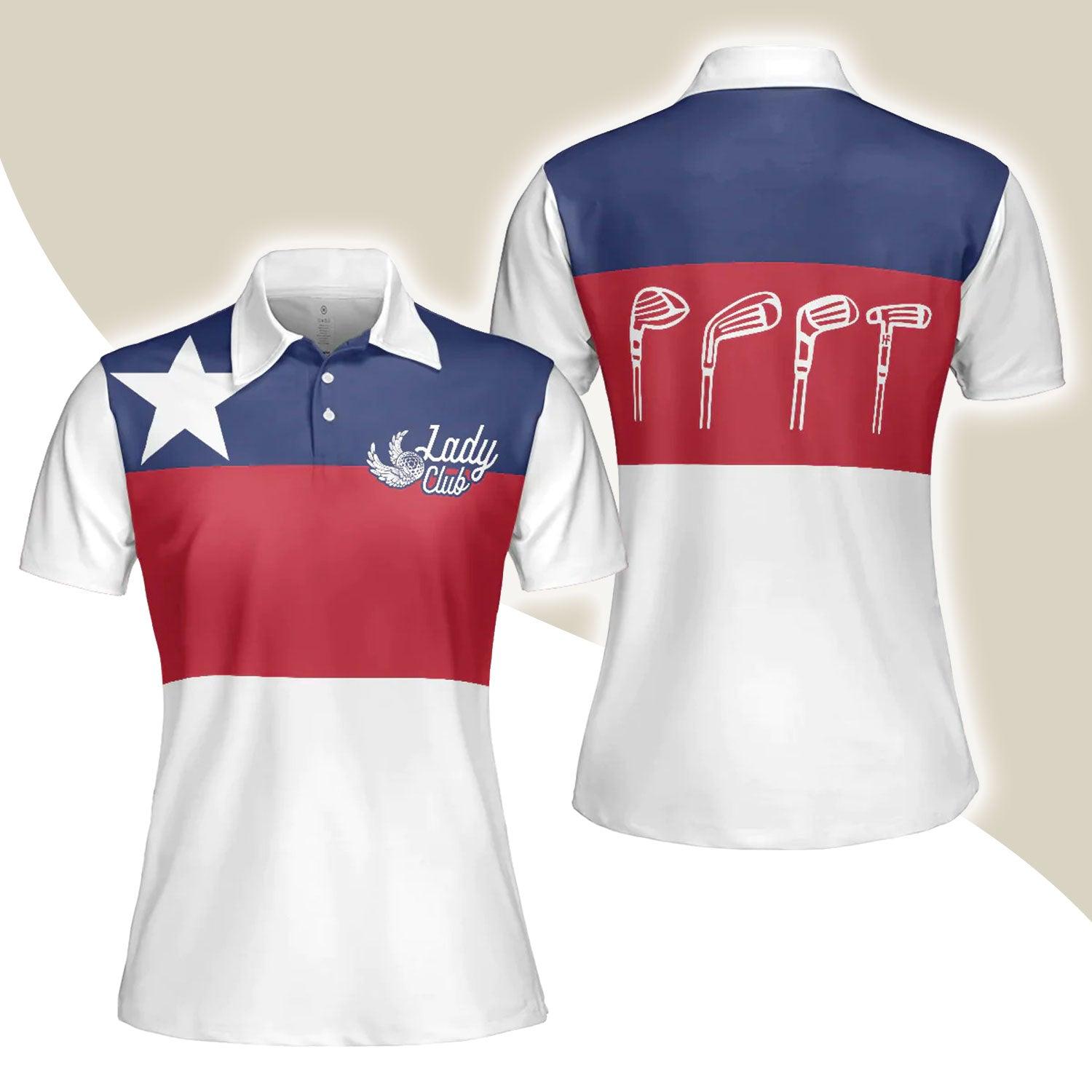Golf Women Polo Shirt, Texas Flag Lady Club Women Polo Shirts, Perfect Cool Golfing Gift For Squad Texas, Ladies, Female, Golfers, Golf Lovers - Amzanimalsgift