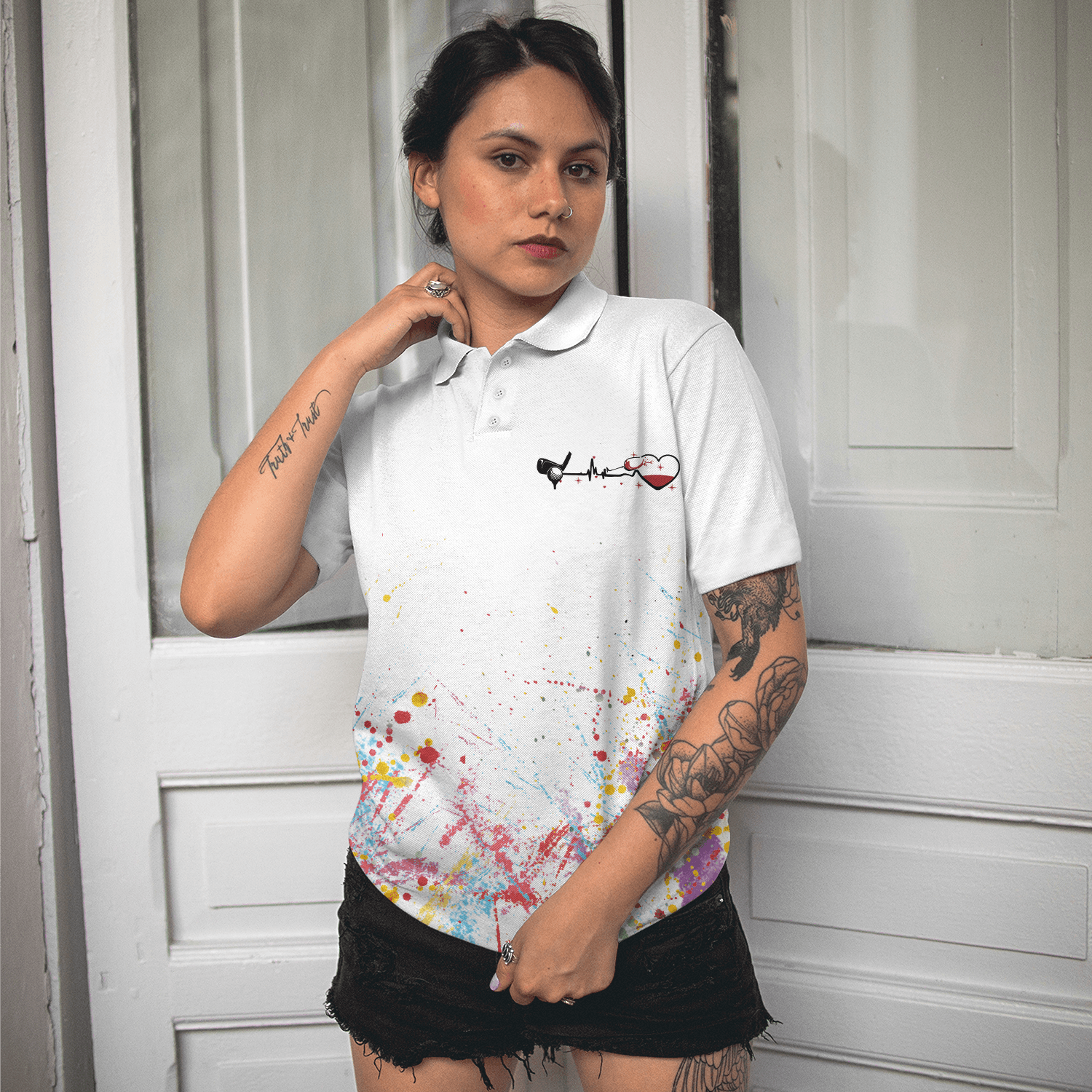 Golf Women Polo Shirt, That's What I Do Golfing From Nine To Wine Women Polo Shirts, Golf Gift For Wine Lovers, Female Golfers, Ladies, Golf Lovers - Amzanimalsgift