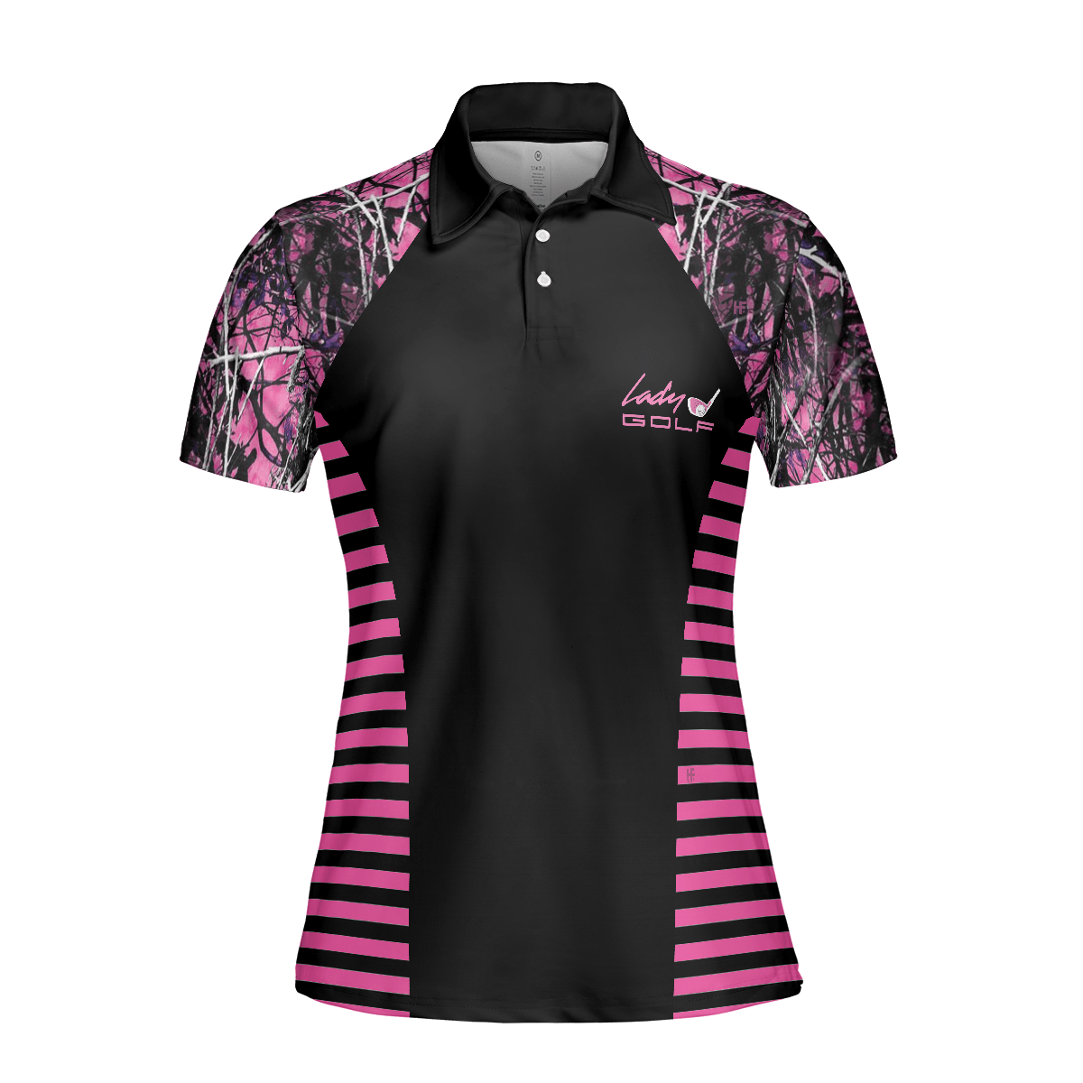 Golf Women Polo Shirt - Thinning Layout Sexy Golf Girl Pink Camouflage Pattern Golf Women Polo Shirt - Perfect Polo Shirt For Golf Lovers, Golfers - Amzanimalsgift
