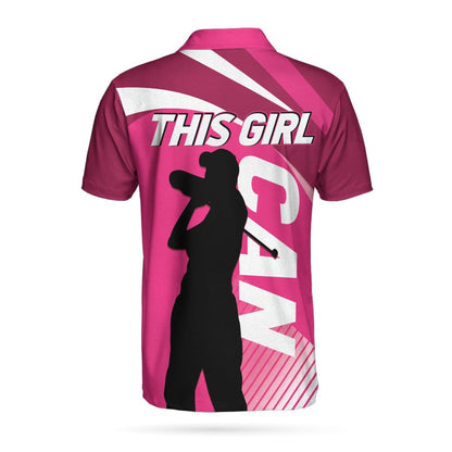 Golf Women Polo Shirt, This Girl Can Golf Women Polo Shirt, Perfect Cool Golfing Gift For Ladies, Female, Golfers, Golf Lovers - Amzanimalsgift