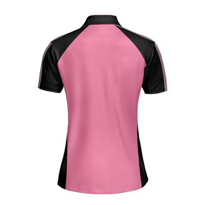 Golf Women Polo Shirt, Watch Me Slay These Holes Women Polo Shirts, Pink And Black Polo Shirt - Perfect Gift For Ladies, Golfers - Amzanimalsgift