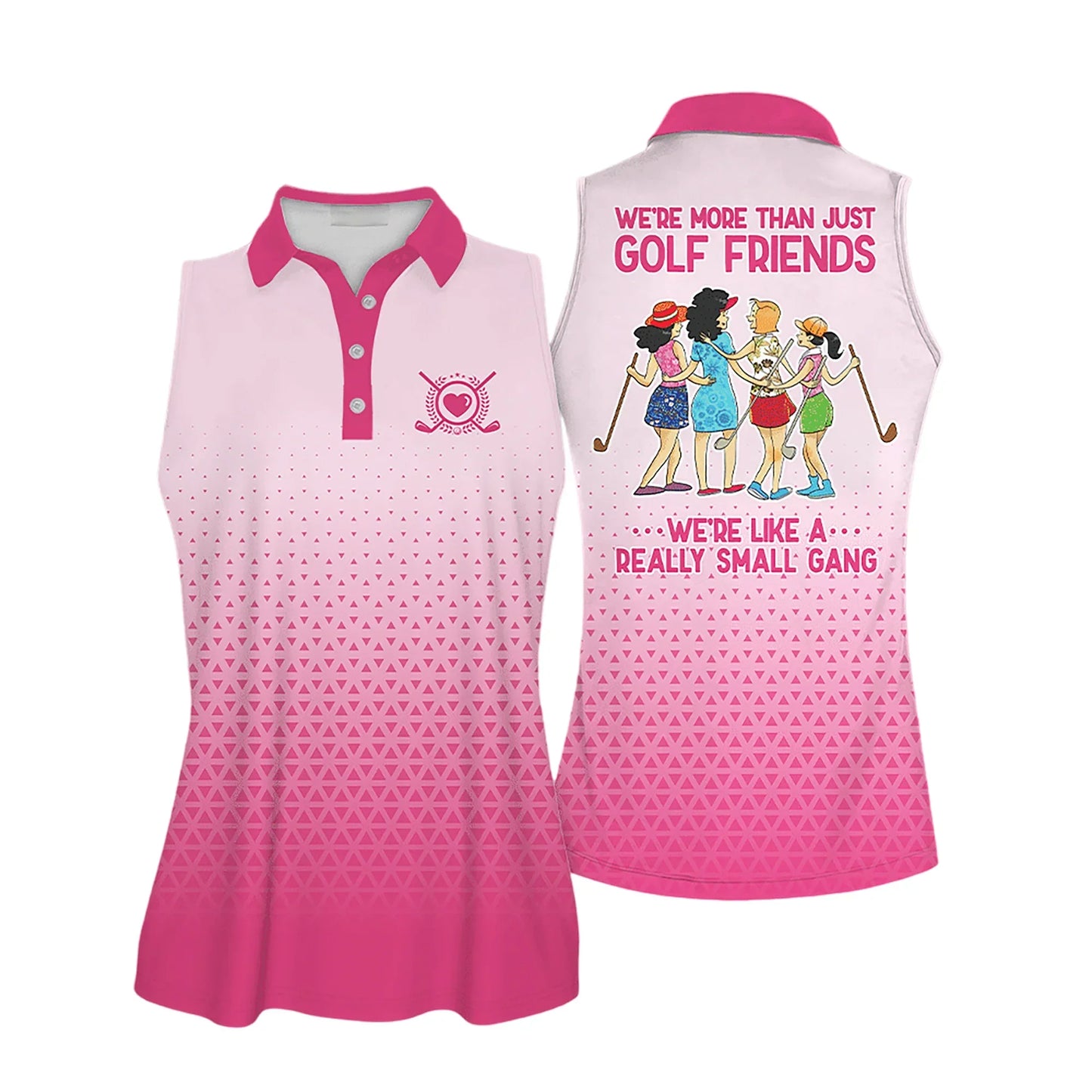 Golf Women Polo Shirt, We're More Than Just Golf Friends Multicolor Women Polo Shirt - Gift For Golfers, Female, Golf Lovers, Mother's Day - Amzanimalsgift