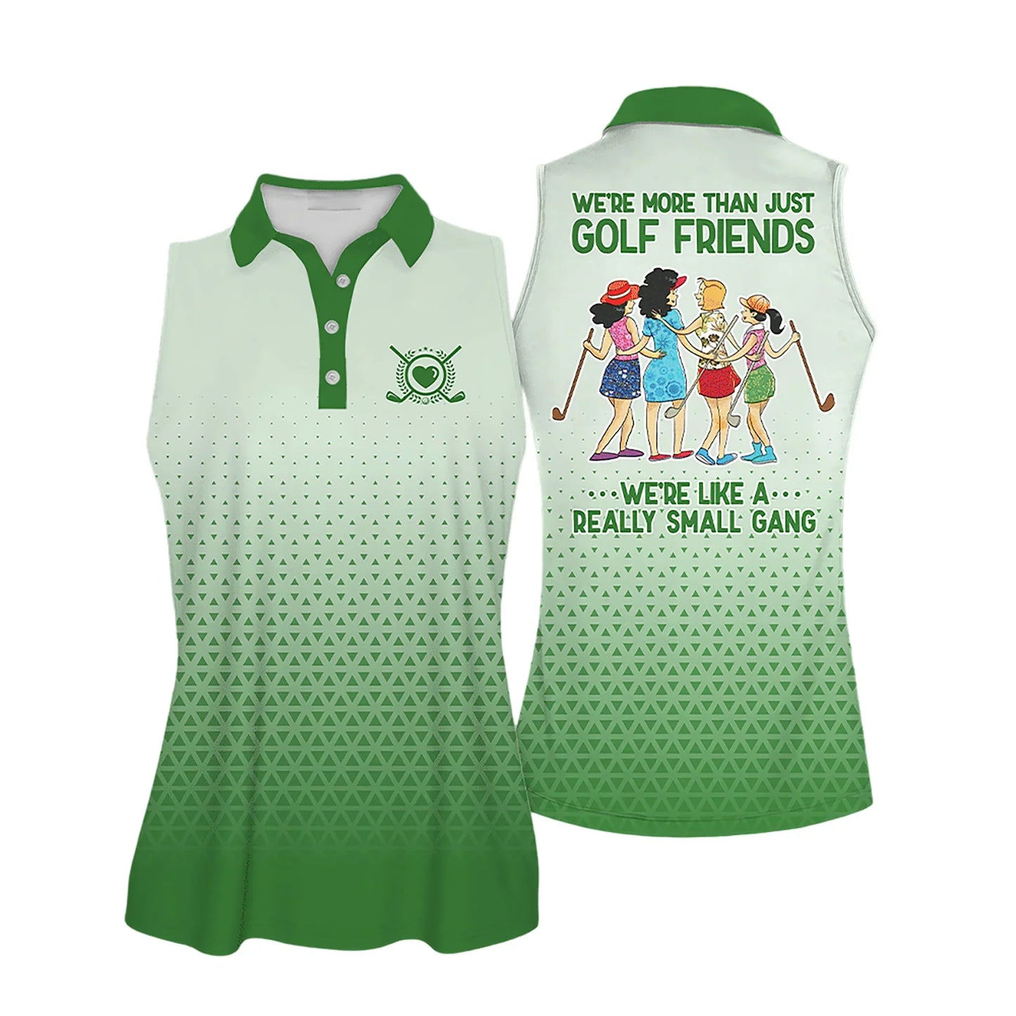 Golf Women Polo Shirt, We're More Than Just Golf Friends Multicolor Women Polo Shirt - Gift For Golfers, Female, Golf Lovers, Mother's Day - Amzanimalsgift