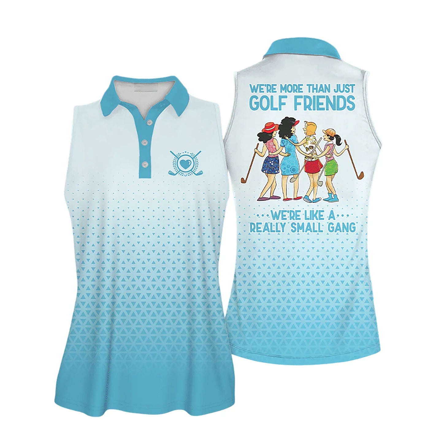 Golf Women Polo Shirt, We're More Than Just Golf Friends Multicolor Women Polo Shirt - Gift For Golfers, Female, Golf Lovers, Mother's Day - Amzanimalsgift