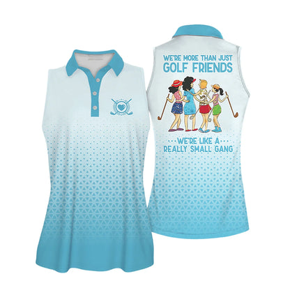 Golf Women Polo Shirt, We're More Than Just Golf Friends Multicolor Women Polo Shirt - Gift For Golfers, Female, Golf Lovers, Mother's Day - Amzanimalsgift