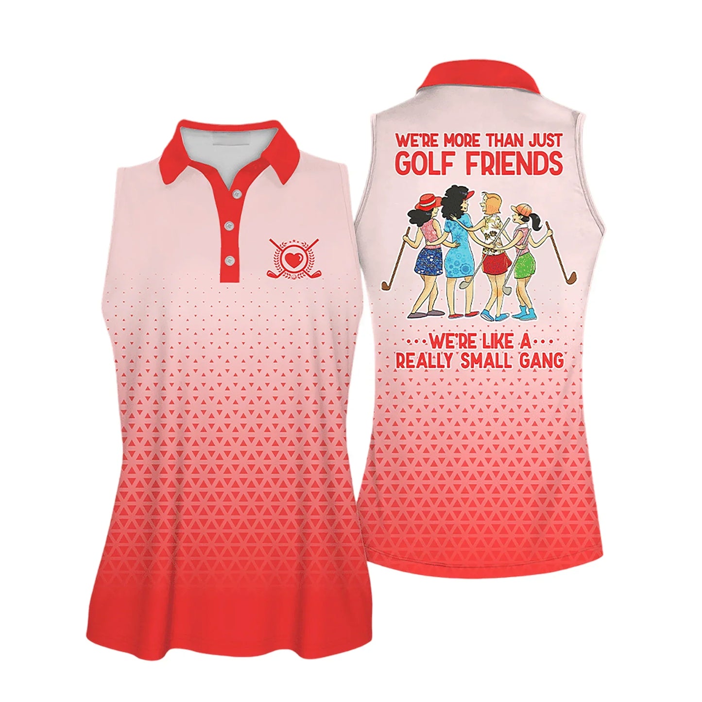 Golf Women Polo Shirt, We're More Than Just Golf Friends Multicolor Women Polo Shirt - Gift For Golfers, Female, Golf Lovers, Mother's Day - Amzanimalsgift