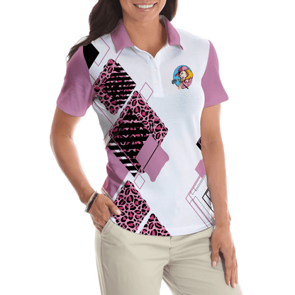 Golf Women Polo Shirt - You're Staring At My Putt Again Argyle Pattern Golf Women Polo Shirts, Best Golf Shirt For Ladies - Perfect Gift For Golfers - Amzanimalsgift