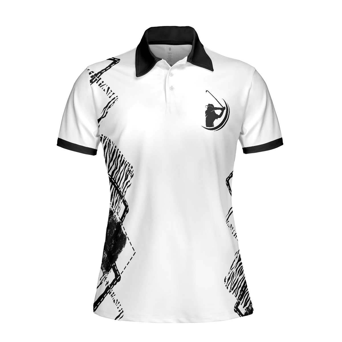 Golf Women Polo Shirt, Zebra Pattern Golf Women Polo Shirt, Best Golfing Gift For Ladies, Golfers, Golf Lovers, I Hope Your Day Is As Nice As My Putt - Amzanimalsgift
