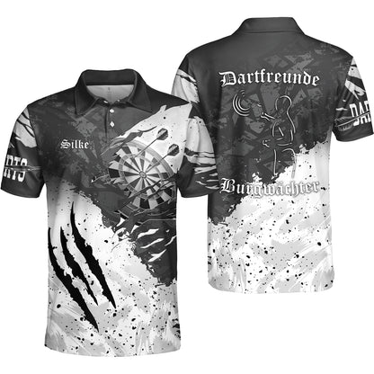 Customized Darts Polo Shirt Multicolor For LG Silke Team