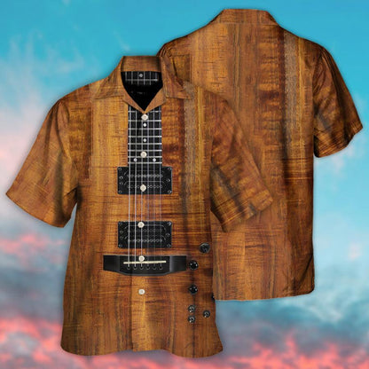 Guitar Acoustic Aloha Hawaiian Shirt For Summer, Electric Guitar Hawaiian Shirts Outfit For Men Women, Music Guitar Lovers - Amzanimalsgift