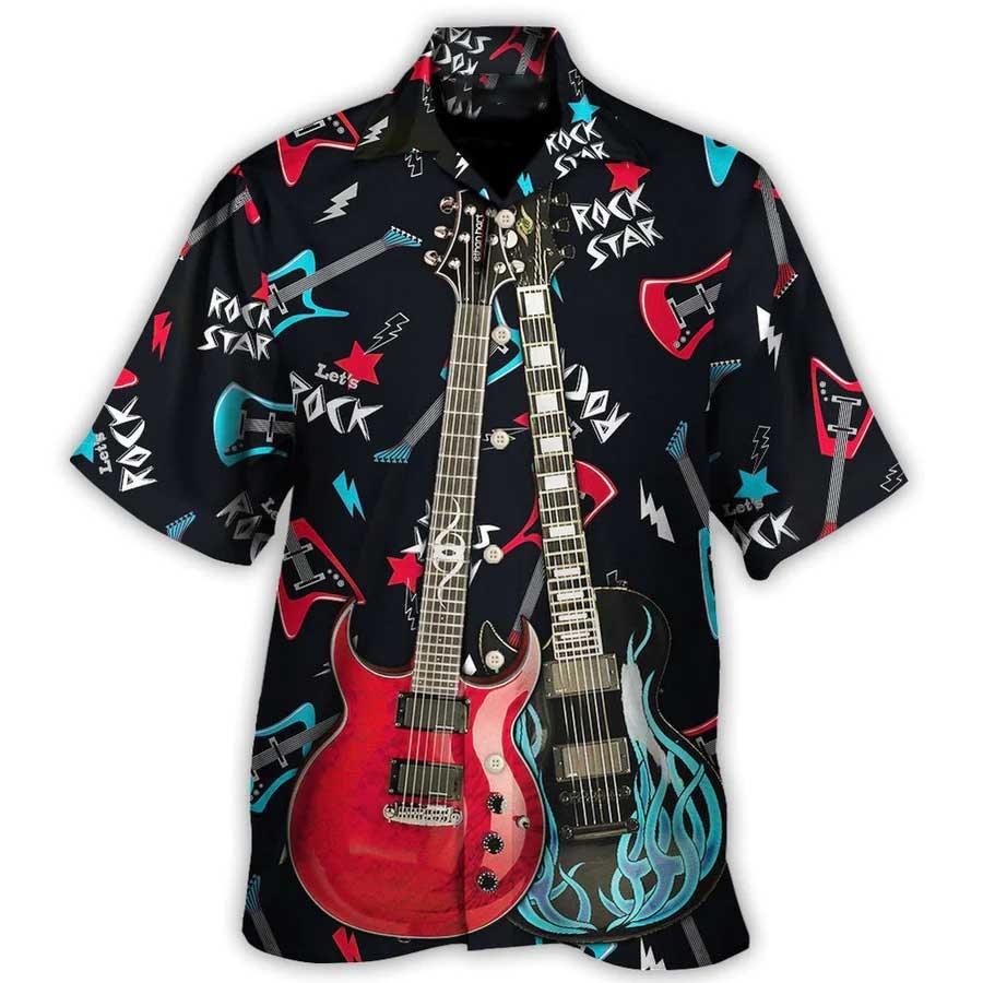 Guitar Aloha Hawaiian Shirt For Summer, Guitar All I Need Is Playing Music Hawaiian Shirts Outfit For Men Women, Music Guitar Lovers - Amzanimalsgift