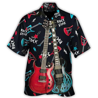 Guitar Aloha Hawaiian Shirt For Summer, Guitar All I Need Is Playing Music Hawaiian Shirts Outfit For Men Women, Music Guitar Lovers - Amzanimalsgift
