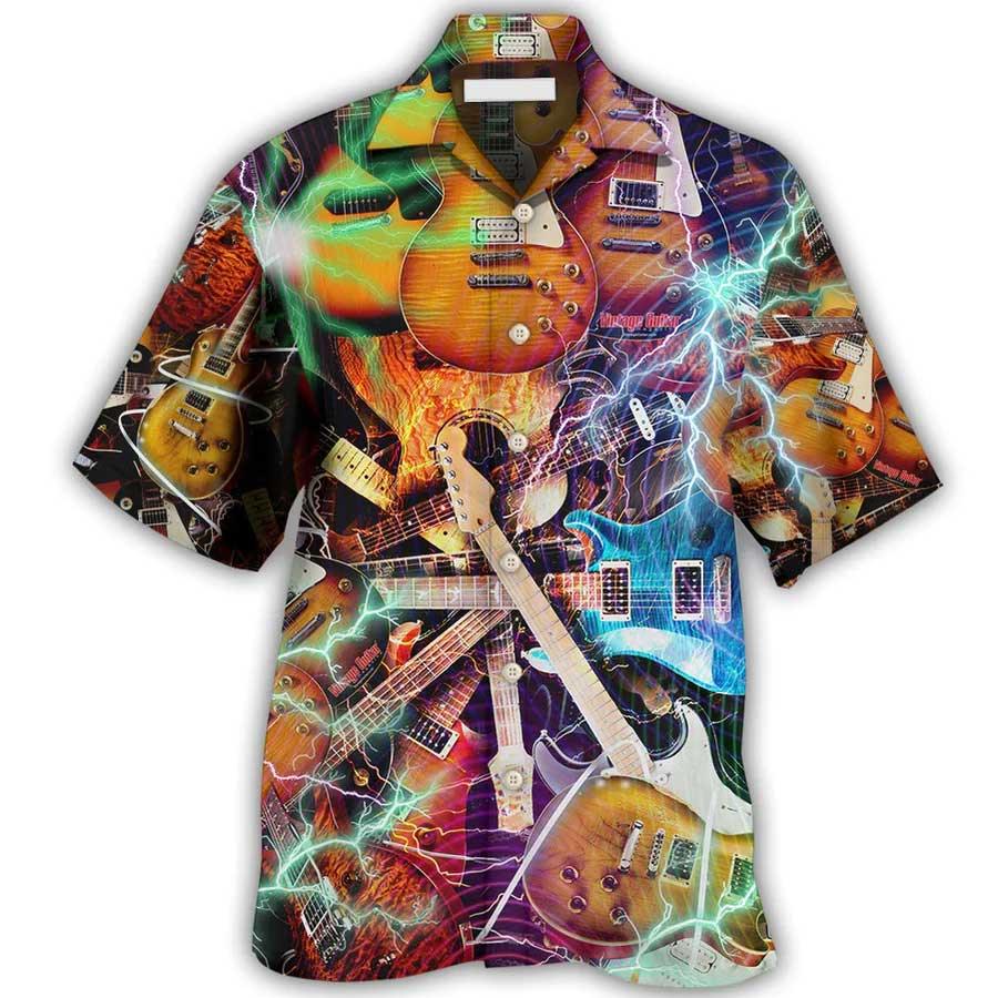 Guitar Aloha Hawaiian Shirt For Summer, The World Would Be A Concert Guitar Hawaiian Shirts Outfit For Men Women, Music Guitar Lovers - Amzanimalsgift