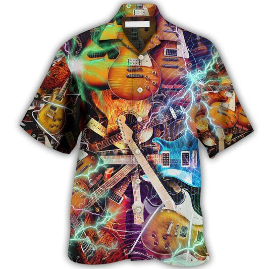 Guitar Aloha Hawaiian Shirt For Summer, The World Would Be A Concert Guitar Hawaiian Shirts Outfit For Men Women, Music Guitar Lovers - Amzanimalsgift
