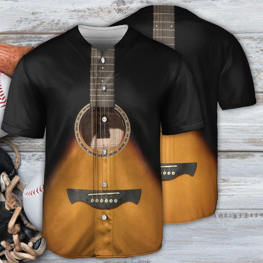 Guitar Baseball Jersey, Guitar Style Vintage Music Guitarist Baseball Tee Jersey Shirt For Men And Women - Perfect Gift For Guitar Lovers, Music Lovers - Amzanimalsgift