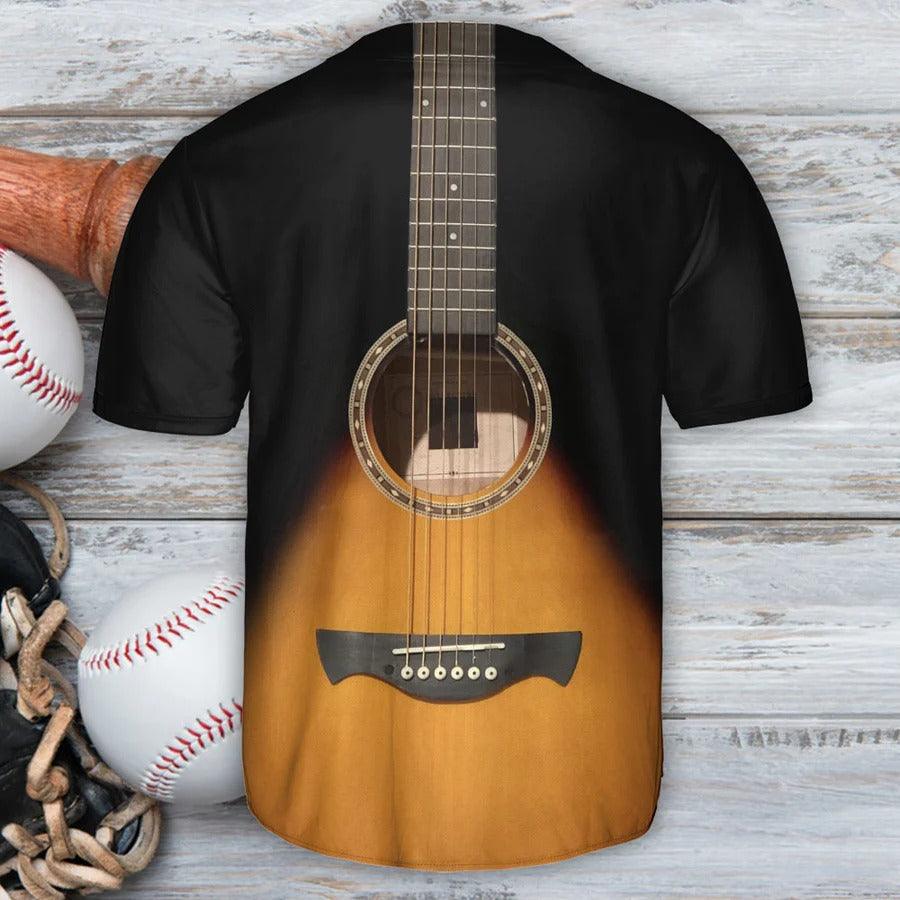 Guitar Baseball Jersey, Guitar Style Vintage Music Guitarist Baseball Tee Jersey Shirt For Men And Women - Perfect Gift For Guitar Lovers, Music Lovers - Amzanimalsgift