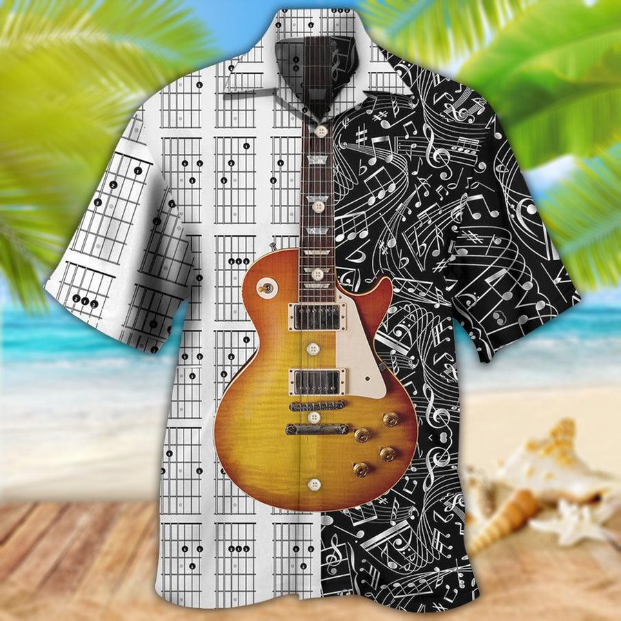 Guitar Bass Guitar Musician Aloha Hawaiian Shirt For Summer, Guitar Hawaiian Shirts Matching Outfit For Men Women, Music Guitar Lovers - Amzanimalsgift