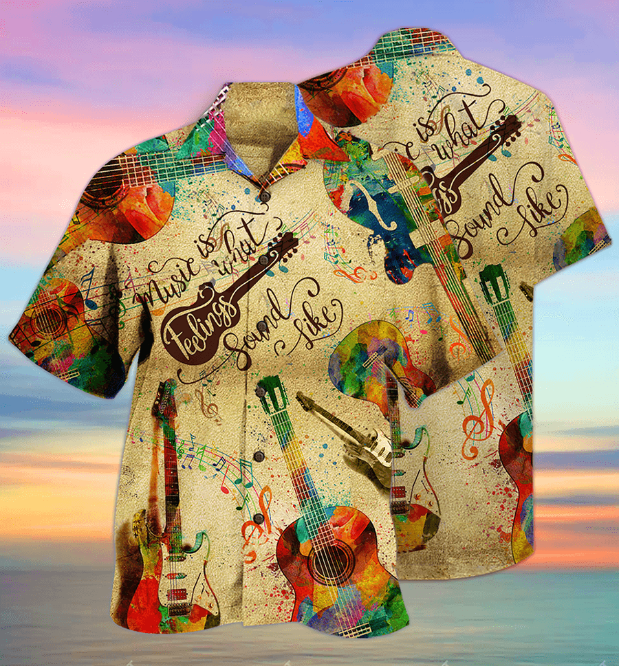 Guitar Can Sing Aloha Hawaiian Shirt For Summer, Guitar Music Is What Feeling Sound Like Hawaiian Shirts Outfit For Men Women, Music Guitar Lovers - Amzanimalsgift