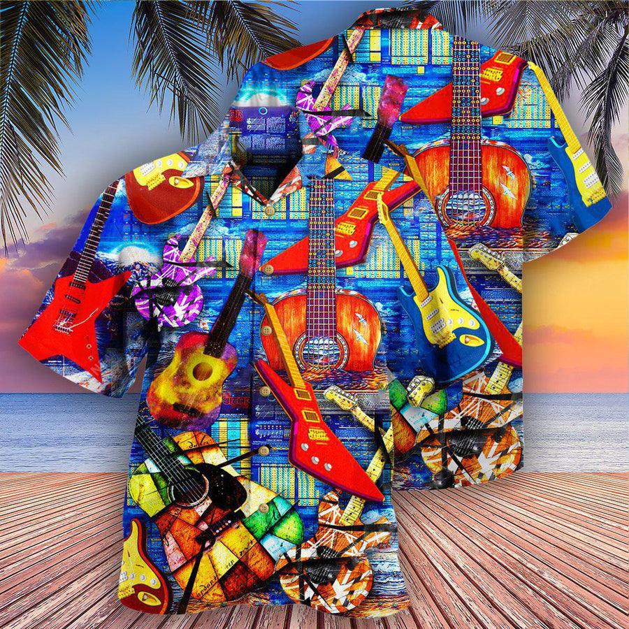 Guitar Cat Aloha Hawaiian Shirt For Summer, Life Is Full Of Choices And I Choose Hawaiian Shirts Outfit For Men Women, Music Guitar Lovers - Amzanimalsgift