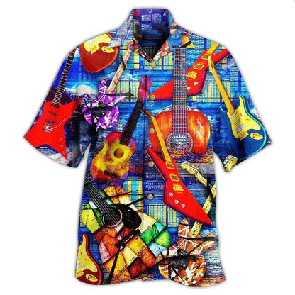 Guitar Cat Aloha Hawaiian Shirt For Summer, Life Is Full Of Choices And I Choose Hawaiian Shirts Outfit For Men Women, Music Guitar Lovers - Amzanimalsgift