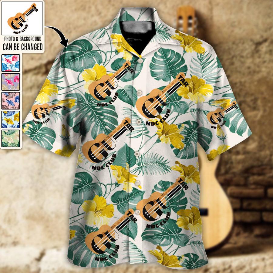 Guitar Club You Want Tropical Style Custom Aloha Hawaiian Shirt For Summer, Personalized Photo Guitar Hawaiian Shirts For Men Women, Guitar Lovers - Amzanimalsgift