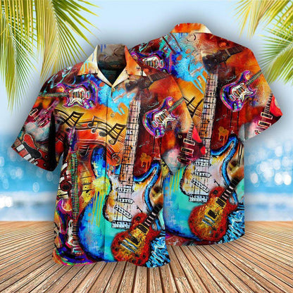 Guitar Go Where Aloha Hawaiian Shirt For Summer, Guitar Hawaiian Shirts Matching Outfit For Men Women, Music Guitar Lovers - Amzanimalsgift