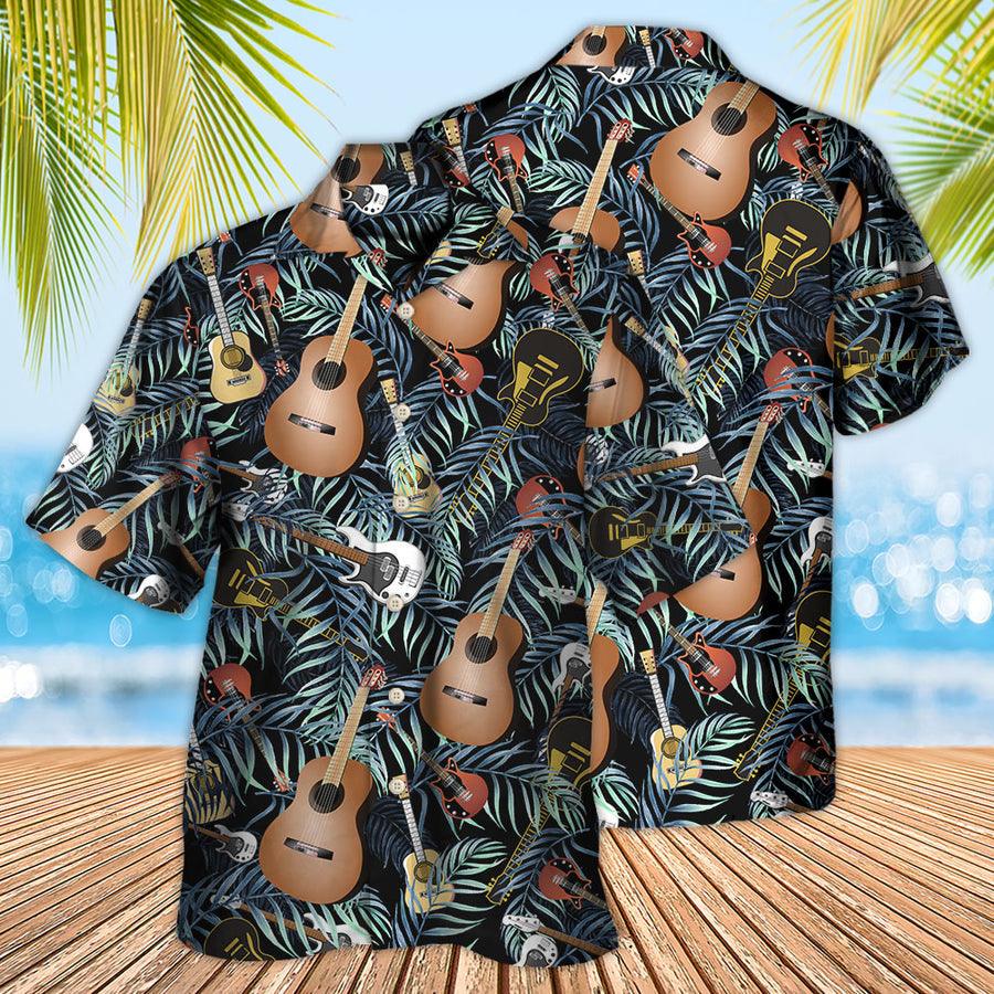 Guitar Love Life Style Cool Aloha Hawaiian Shirt For Summer, Guitar Tropical Hawaiian Shirts Matching Outfit For Men Women, Music Guitar Lovers - Amzanimalsgift