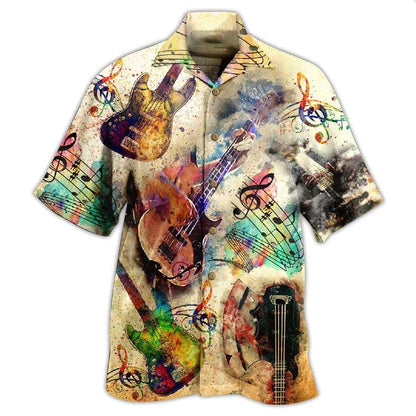 Guitar Music Bass Aloha Hawaiian Shirt For Summer, Its Like Guitar But Way Cooler Bass Guitar Hawaiian Shirts For Men Women, Music Guitar Lovers - Amzanimalsgift