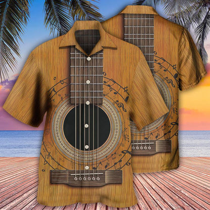 Guitar Old Retro Music Aloha Hawaiian Shirt For Summer, Guitar Hawaiian Shirts Outfit For Men Women, Music Guitar Lovers - Amzanimalsgift
