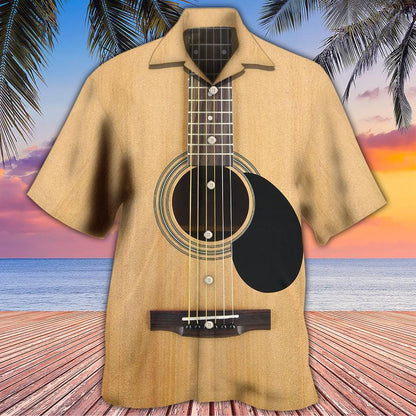 Guitar Pet Dog Aloha Hawaiian Shirt For Summer, I Pet Dog I Play Guitar I Know Things Hawaiian Shirts Outfit For Men Women, Music Guitar Lovers - Amzanimalsgift